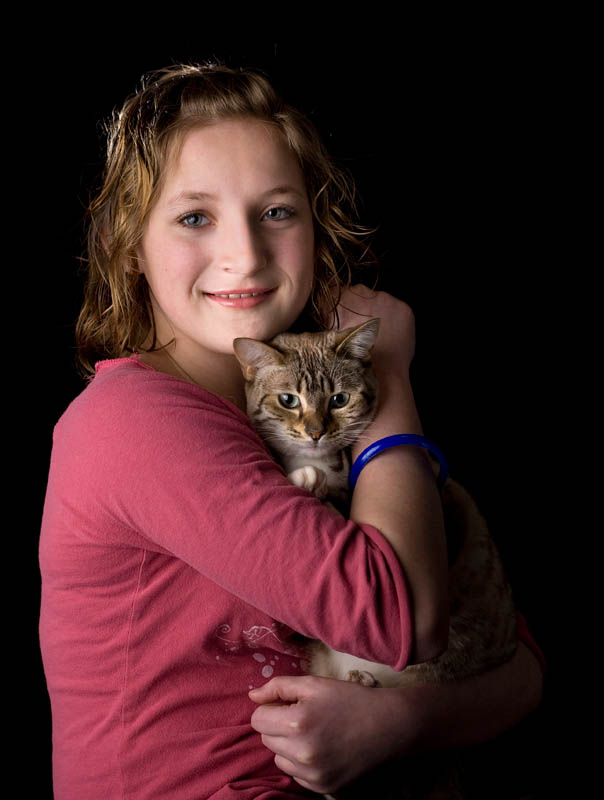 Amber and Cleo on Easter  2009