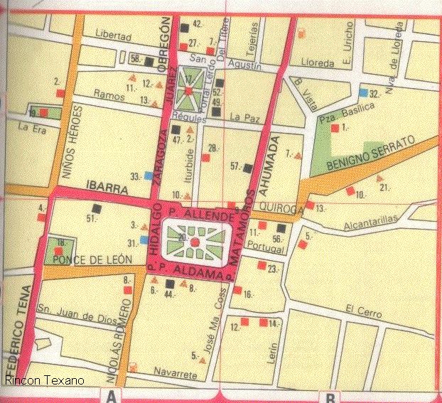 Ptzcuaro Centro Map