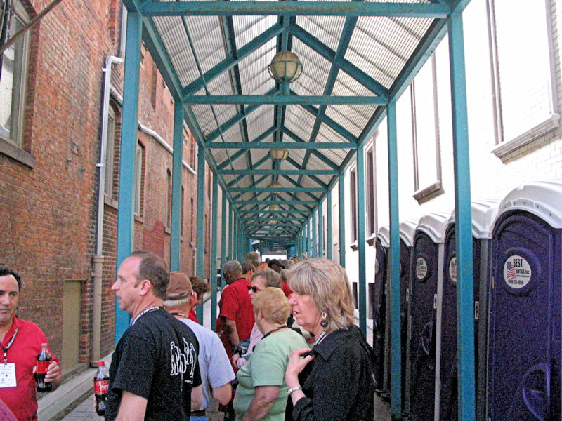 waiting in line...