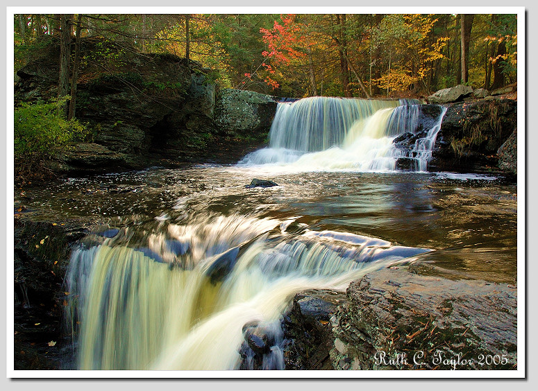 Autumn at Factory Falls, George Childs State Park