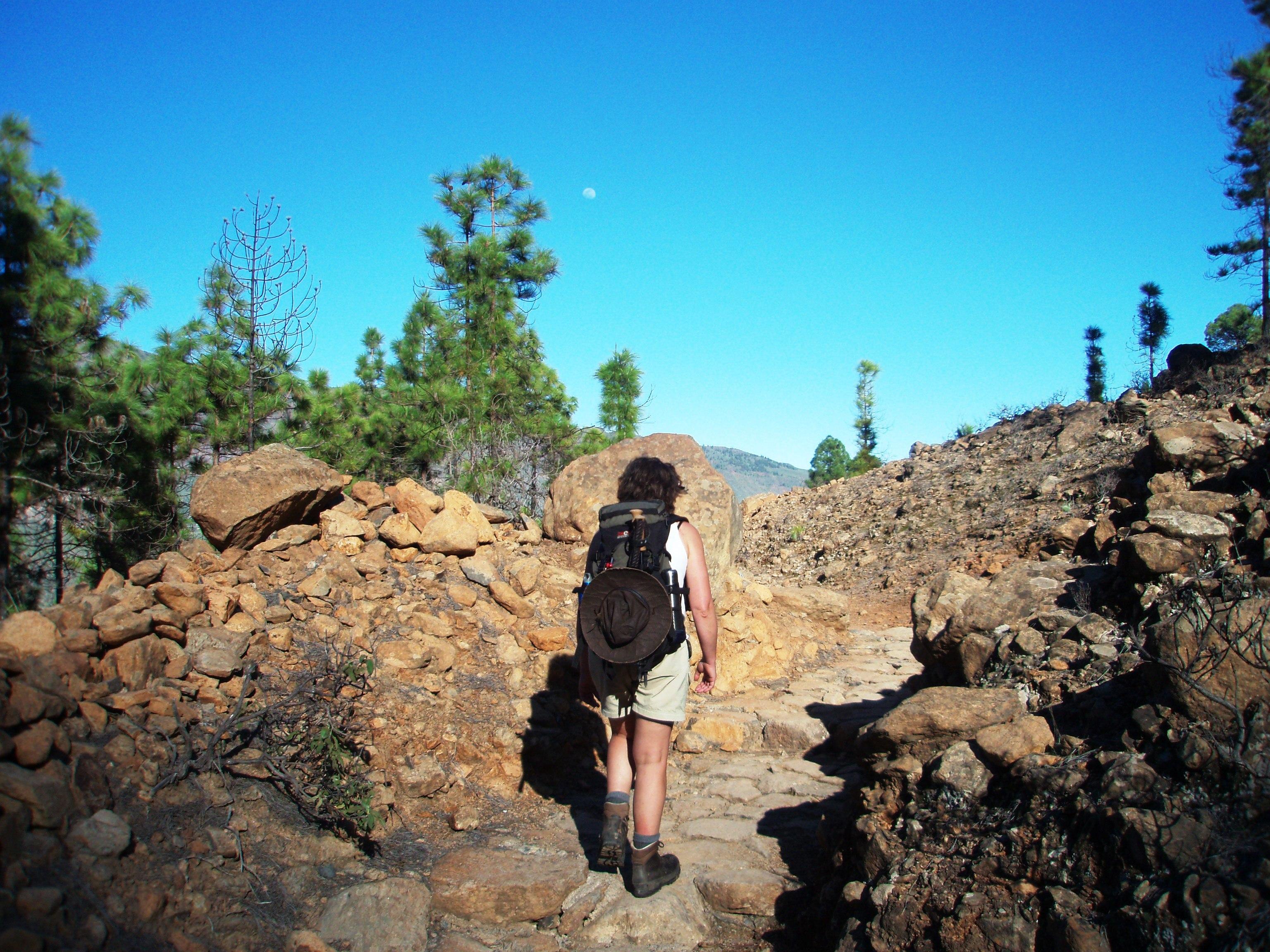 Through rocky area