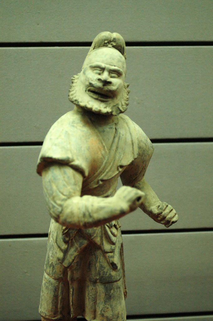 Arabian Merchant, Tri-colors Pottery, Tang Dynasty, Shaanxi State History Museum