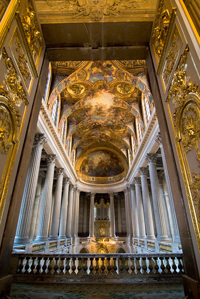 open doors. Versailles Royal Palace