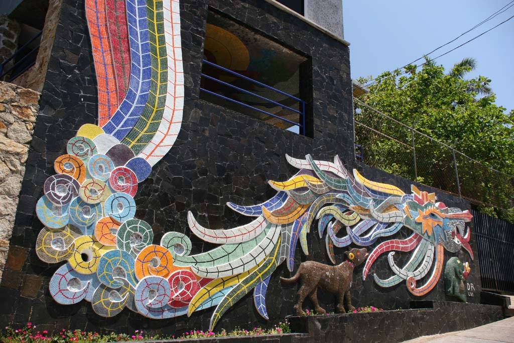 Tile mural in Acapulco