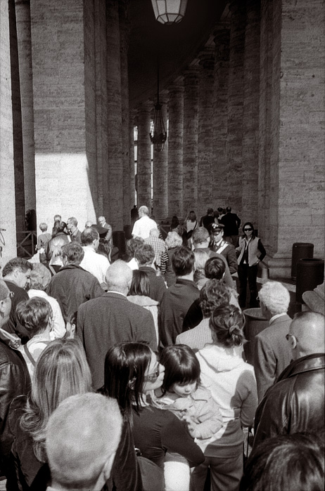 entering the vatican