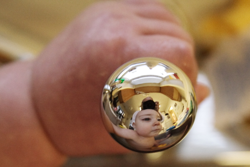 Sam in the Faucet Knob