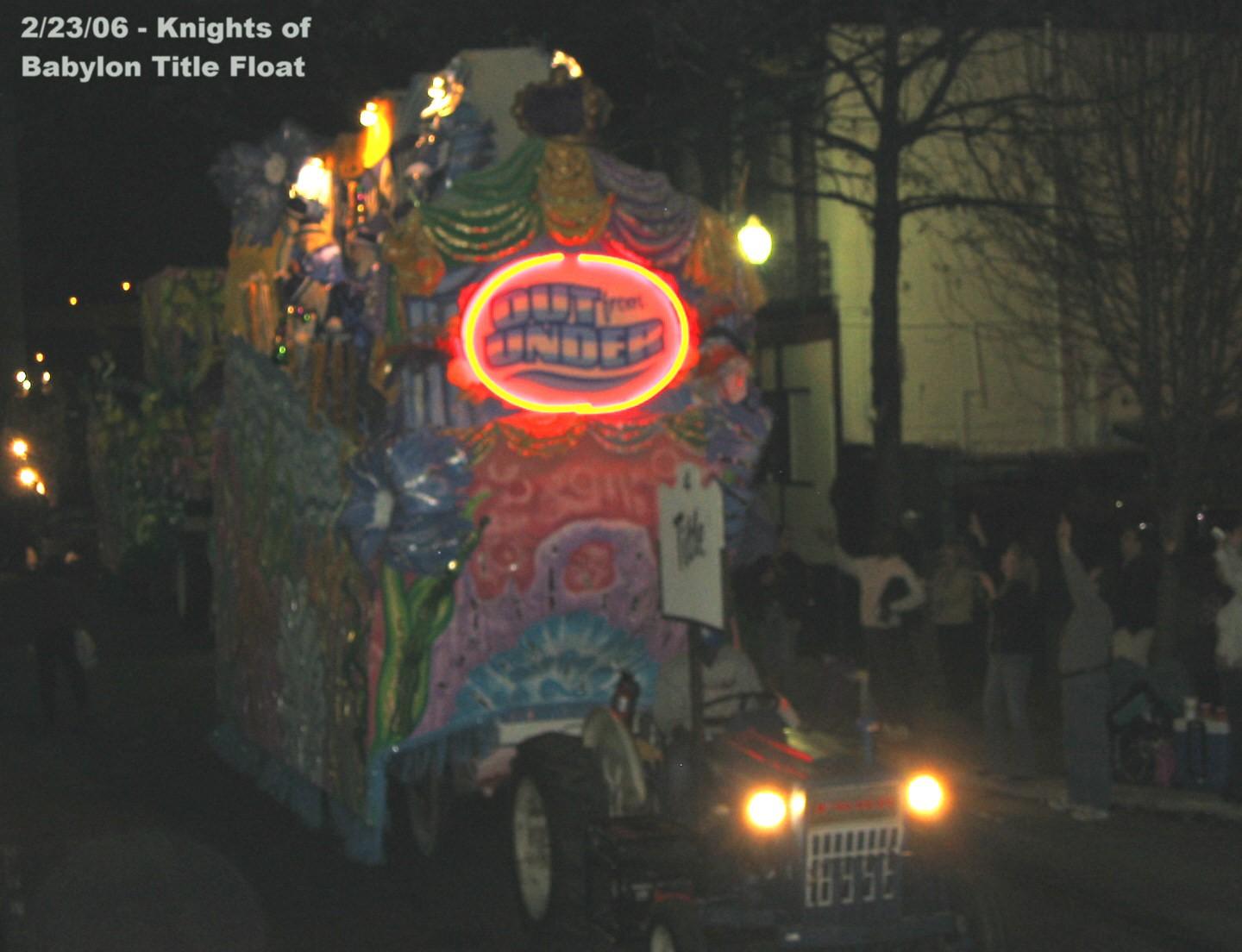 Knights of Babylon Title Float
