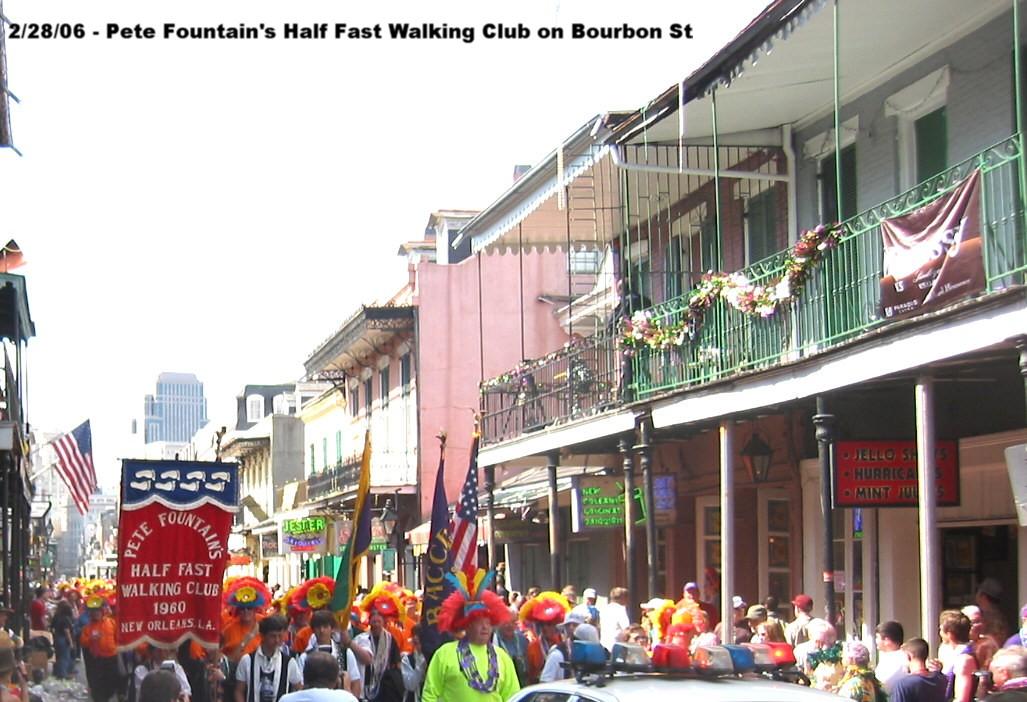 Pete Fountains Half Fast on Bourbon St