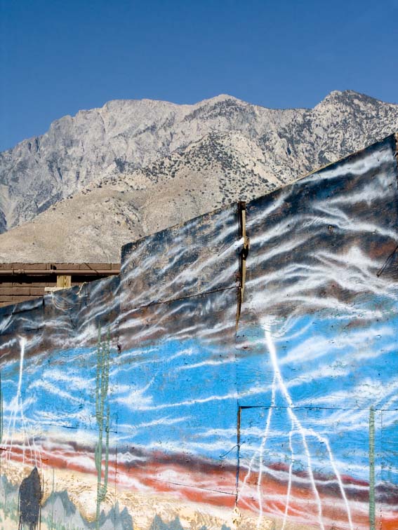 -Mountain and Mural-     Hwy. 395  California