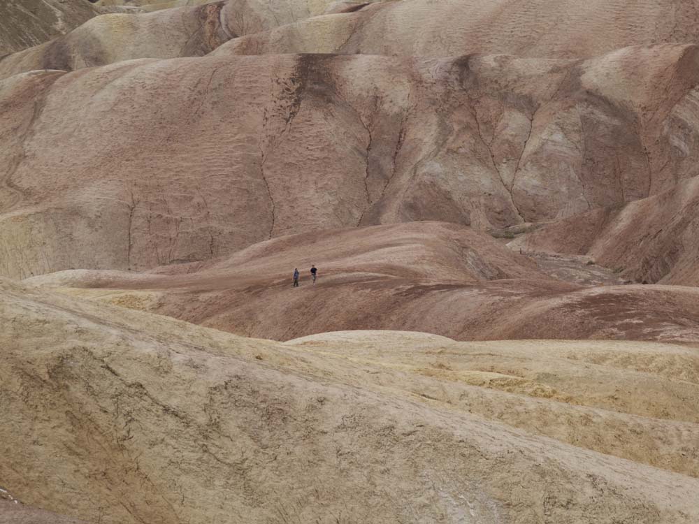 Hikers - Zabriskie Point - Death Valley, California