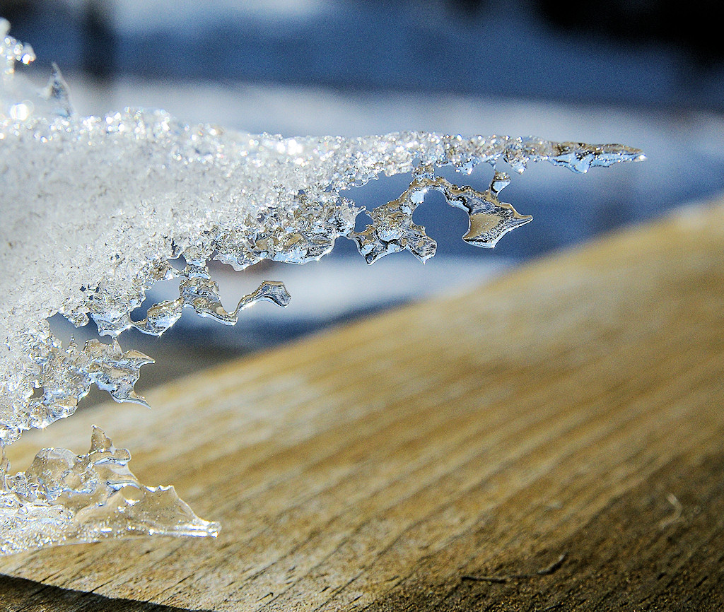Melting snow....