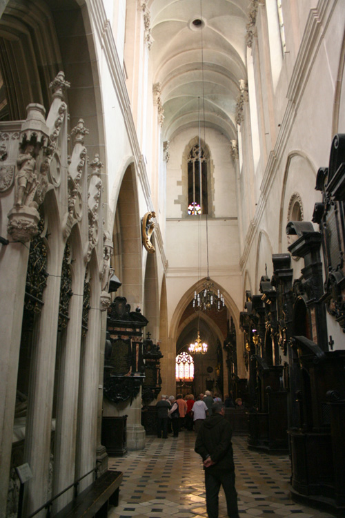 Iterior of Cathedral Basilica of St. Stanislaw and Vaclav