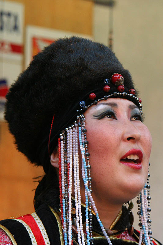 Portrait of singer