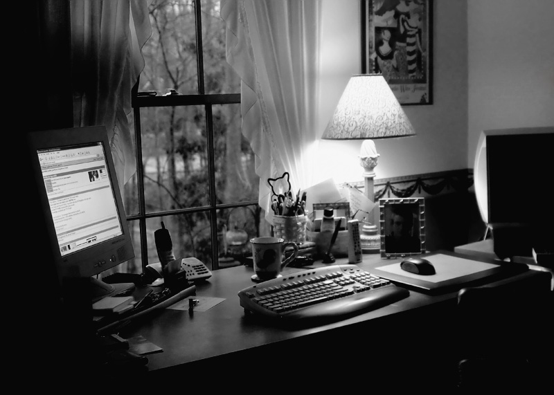 my semi-clean desk
