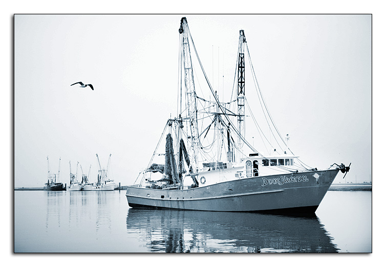 Fishing Boats (B&W)