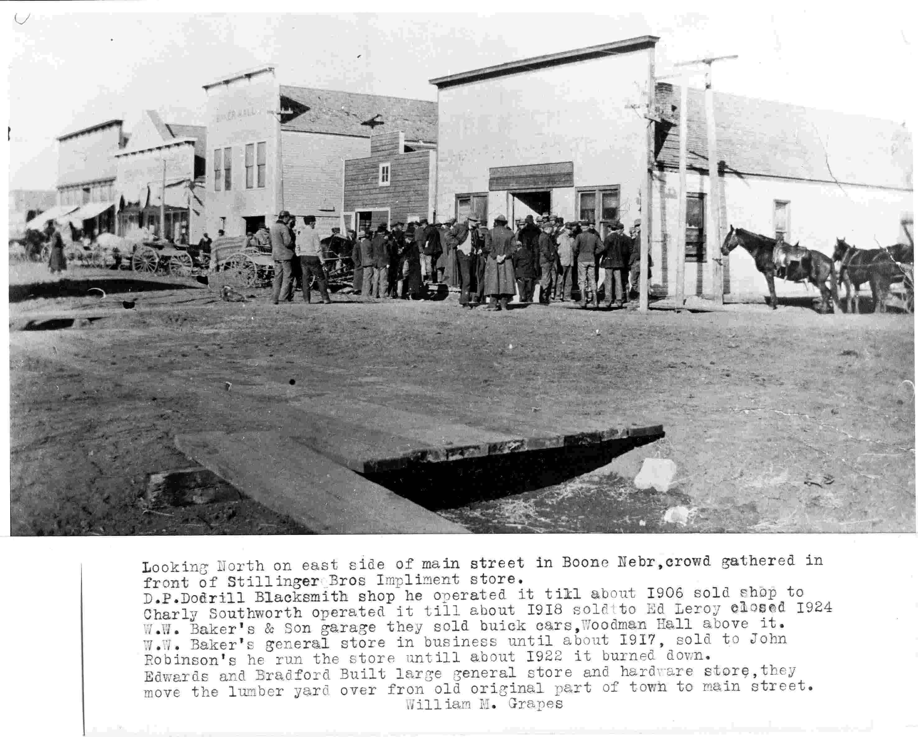 Main Street with Implement Store