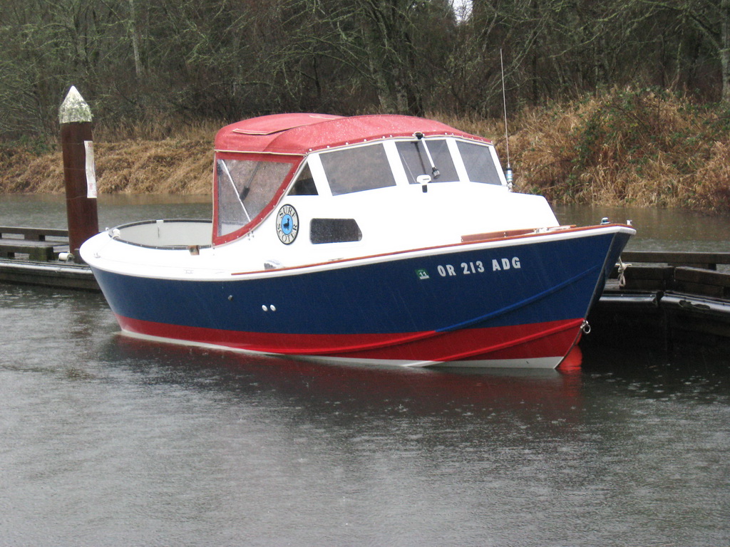 At the ramp.  Waterline is about an inch high; loaded, should be right on it.