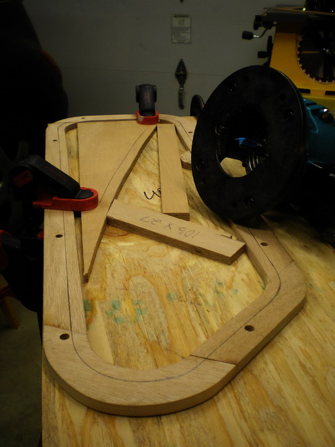 Routing recess for 3/16 polycarbonate window material.
