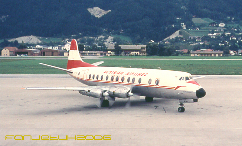 Viscount OE-IAM Austrian Airlines