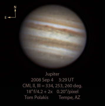 Jupiter: September 4, 2008