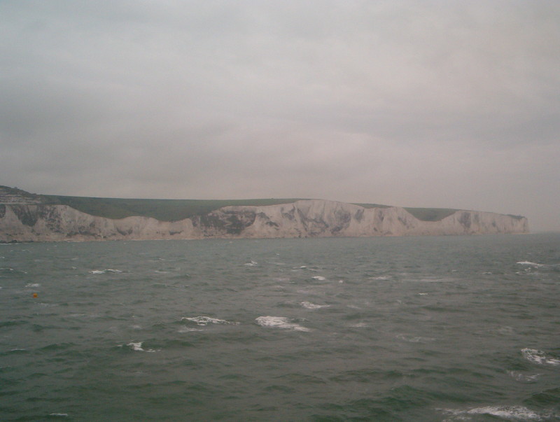 Good-bye cloudy white cliffs of Dover...