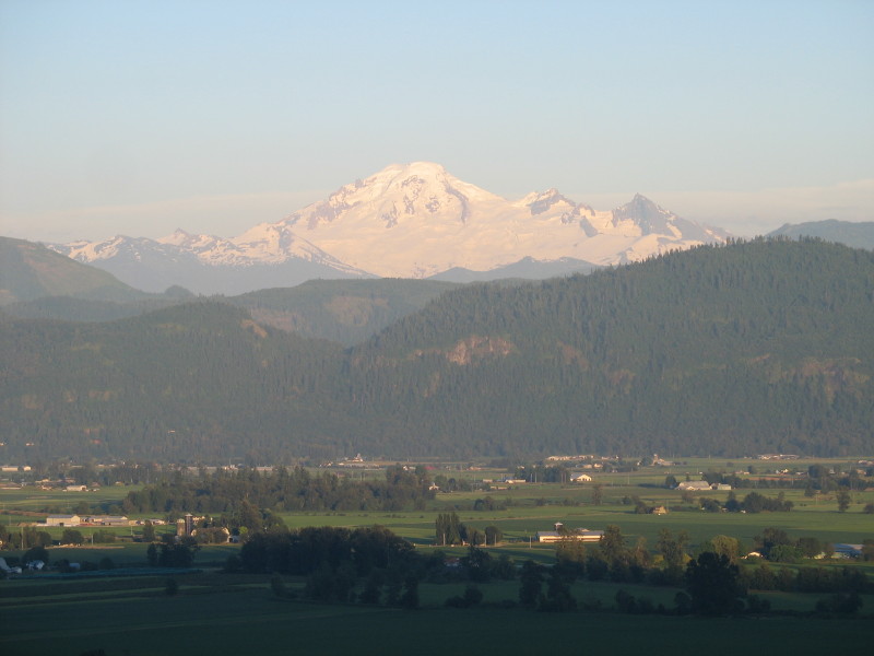Mt. Baker at sunset