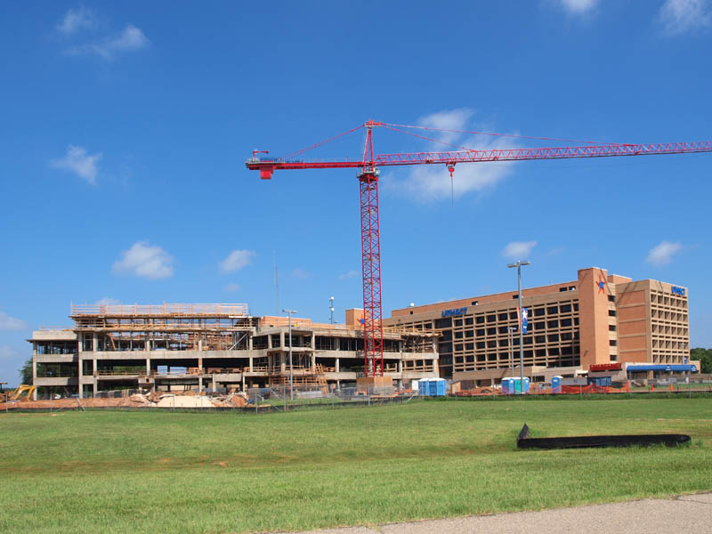 June 2010 and the building takes shape.