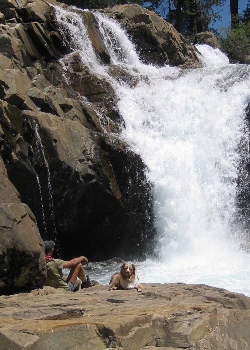 Larry and Skye Lea at Cascade Creek Falls