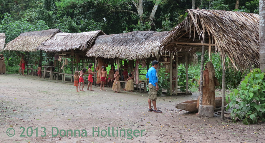 First View of Yagua Village