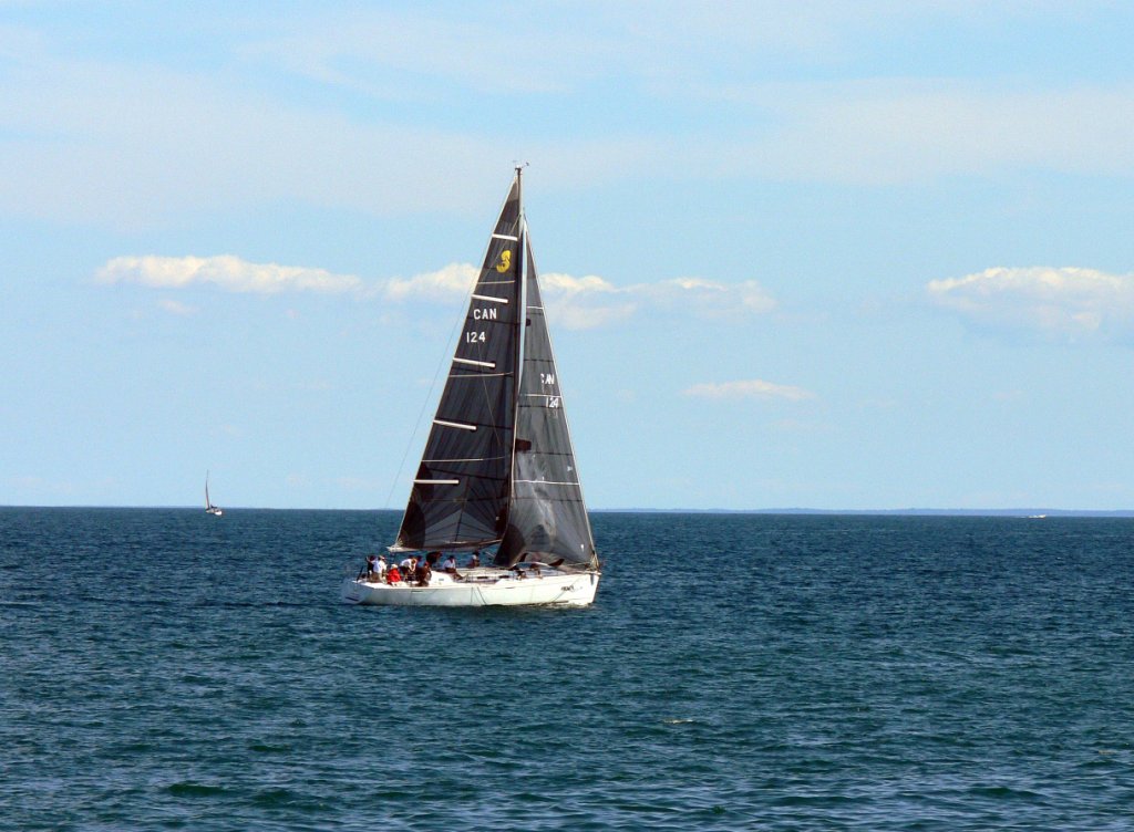 Sailing on Lake Ontario at Oakville...