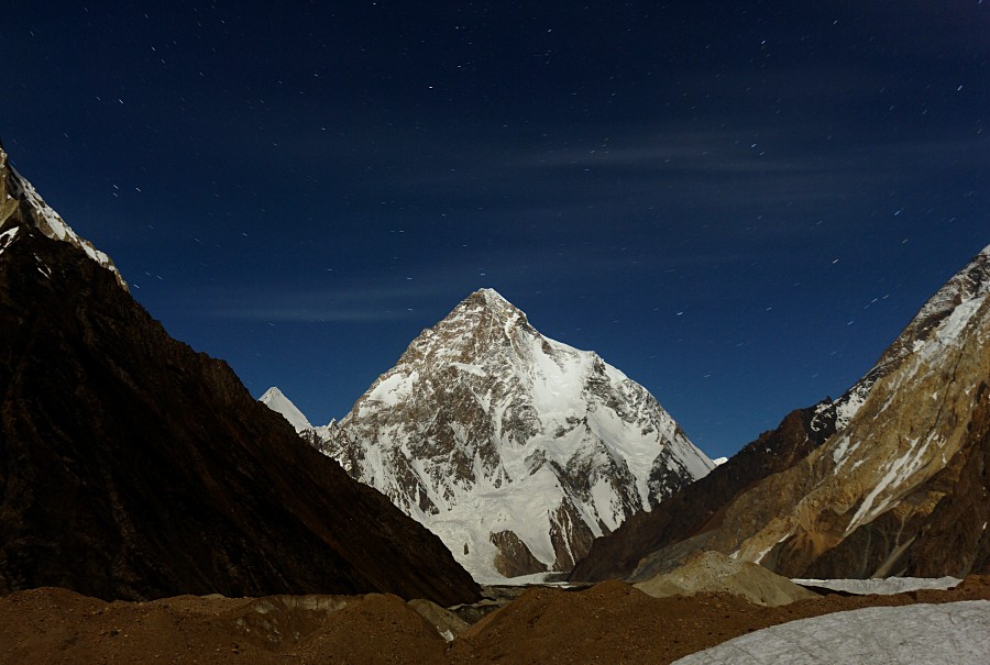K2 in moonlight