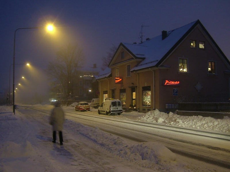Hallsberg p nyrsdagen. Hallsberg on new years day