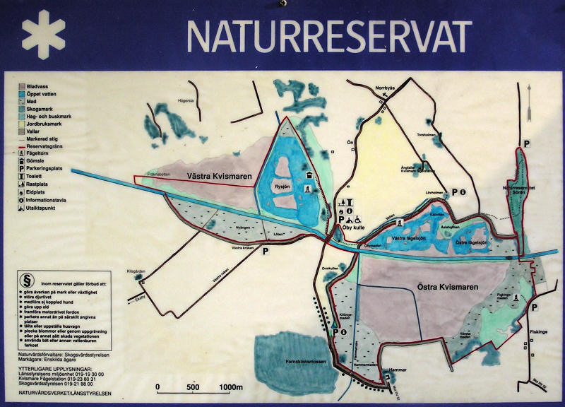 Karta ver Kvismaren - Map of Lake Kvismaren