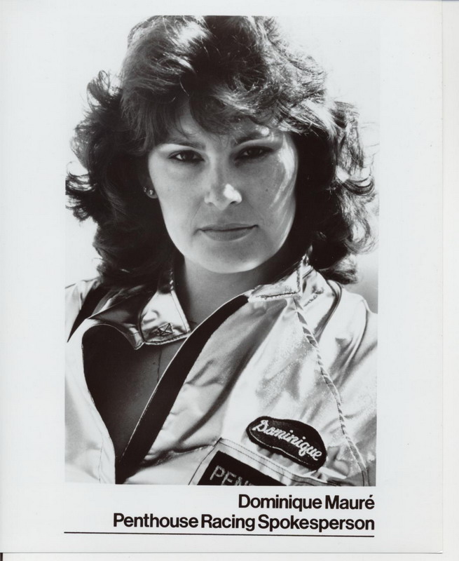 Dominique Maure Penthouse Racing Spokesperson