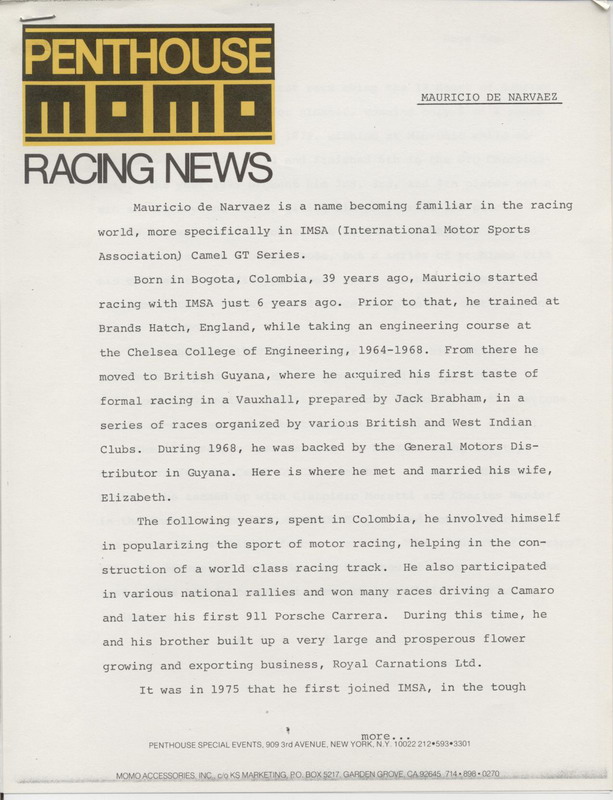 Penthouse Momo: Mauricio De Narvaez Bio