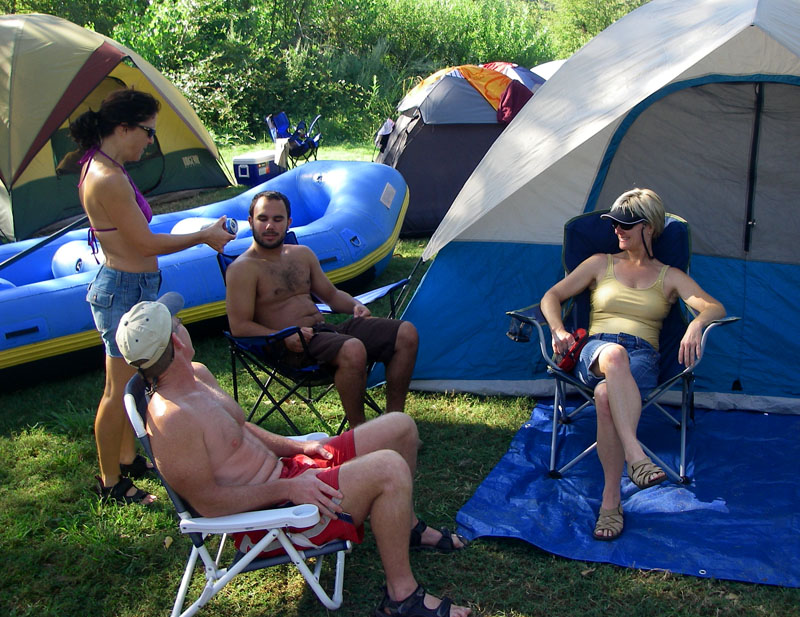 Relaxing in Camp