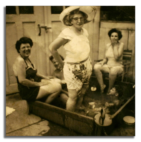 Grandma In The Pool