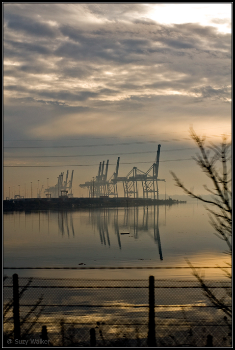 Pylons, from a moving train 2