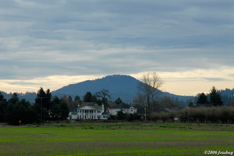 With Spencers Butte as a background