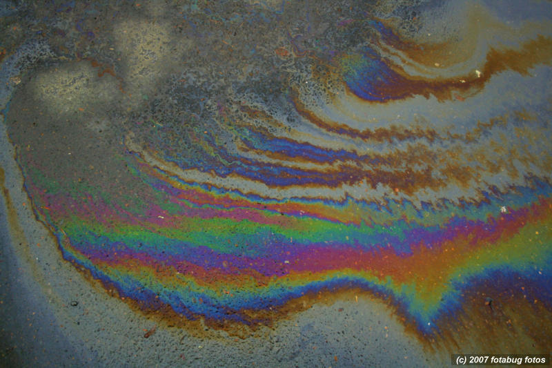 Oil on pavement