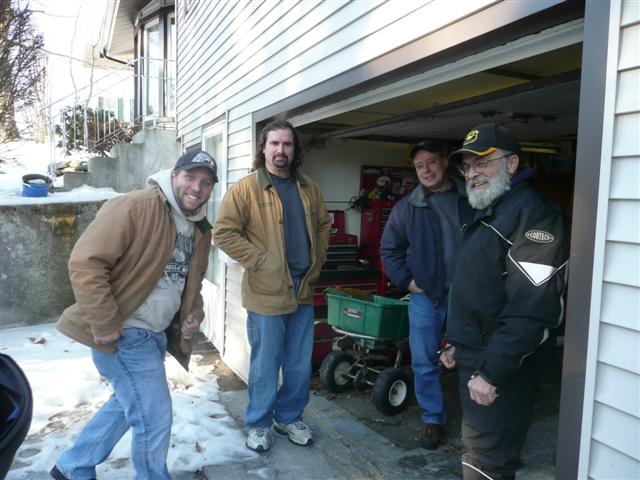 The crew in the am hanging out at OSJs shop