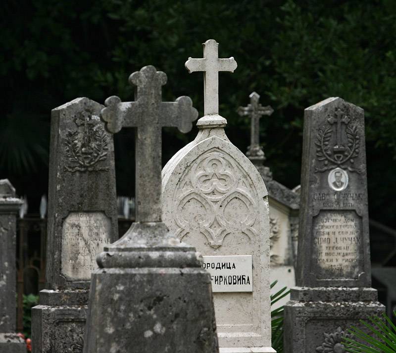 Montenegro,graveyard in Kotor