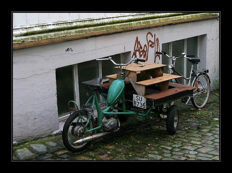 Bergen,old motorcycle