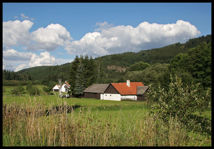 Wide spread homesteads  in Bohemia