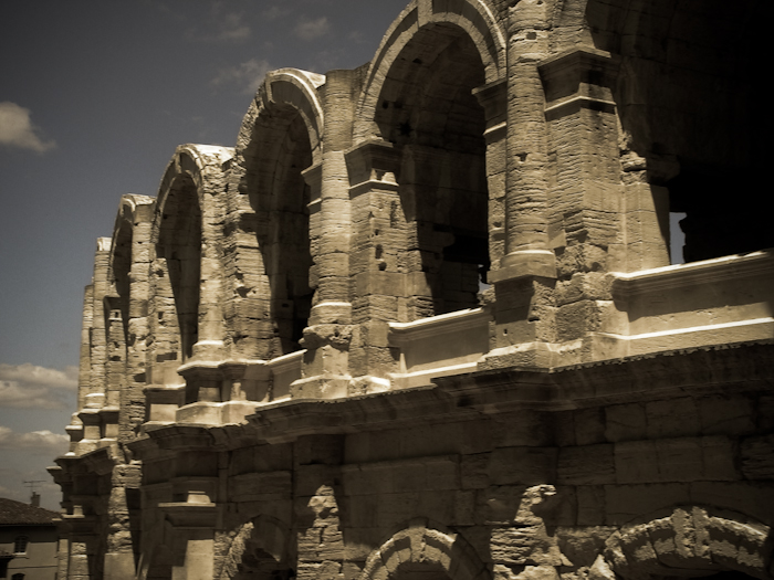 detail of the roman arena