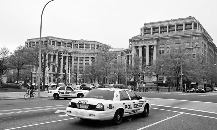 Police closing off roads for Emancipation Day