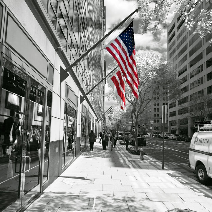 On the street in DC