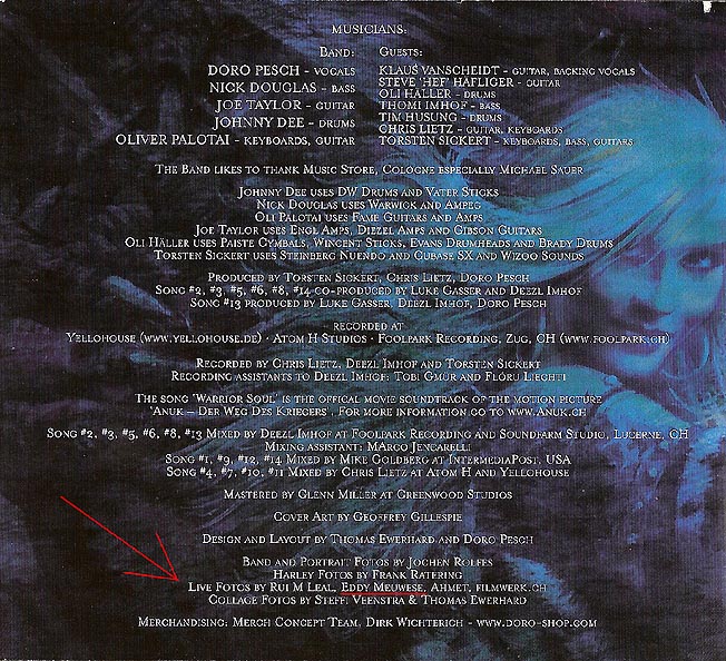 Eddy In Doro CD