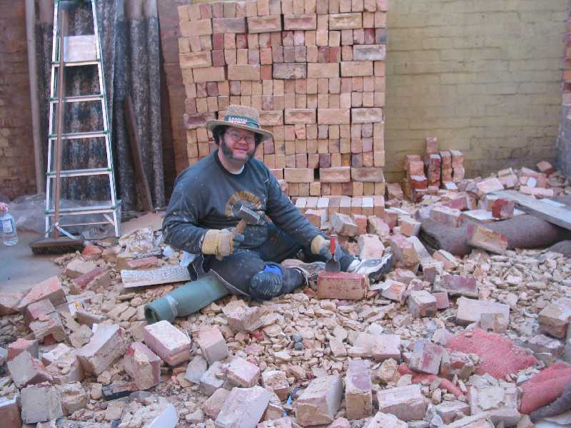 cleaning bricks