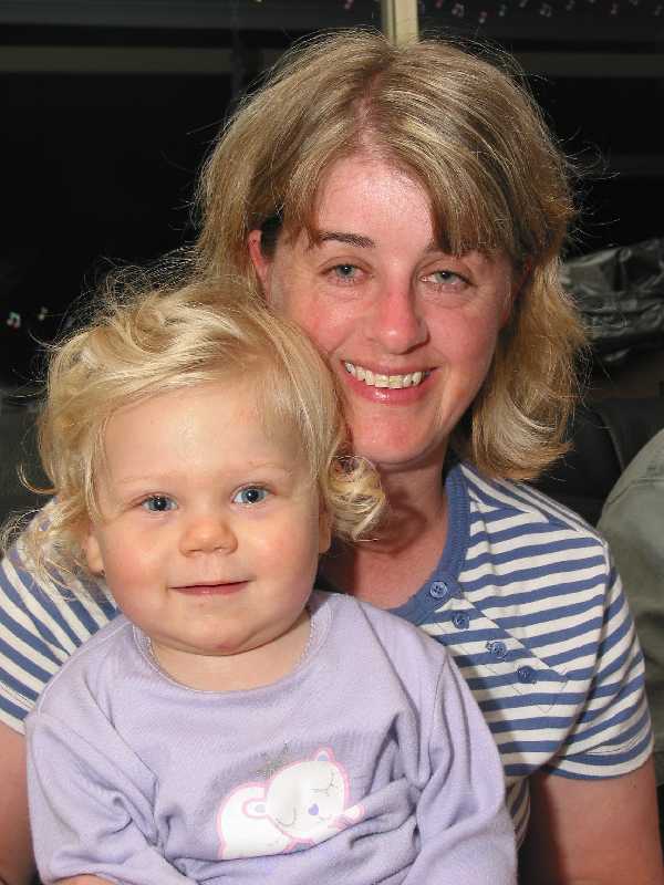 Auntie Deb visits